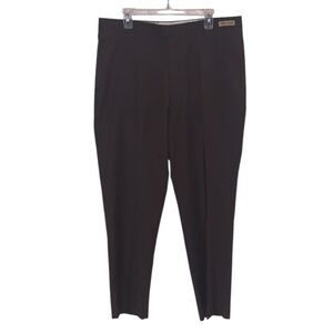 Michael Brandon Wool Blend Flat Front Men's Dress Pants 38X32 Brown